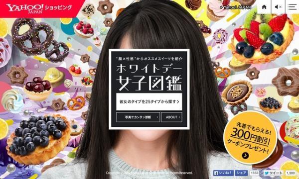 顔診断でお返しをチョイス!?「ホワイトデー女子図鑑」