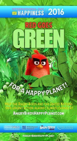『アングリーバード』の“レッド”、国連“グリーン”名誉大使に任命！