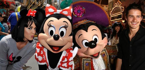 ケイティ＆オーランド、“ディズニーデート”で人目もはばからずイチャつく