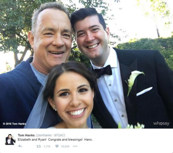 トム・ハンクス、セントラルパークで“ウェンディングクラッシャー”に!?