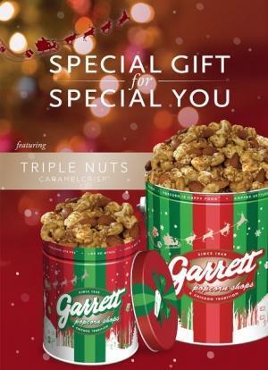 【3時のおやつ】「ギャレット ポップコーン」でクリスマス！ 限定デザイン缶2種登場