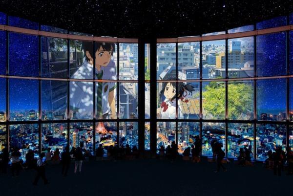 『君の名は。』のワンシーンを夜空のシアターで…「HUAWEI presents 星空のイルミネーション」が開催