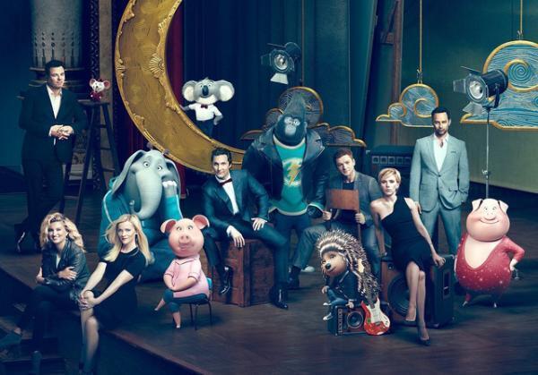 M・マコノヒー＆スカヨハ＆タロン君も集合！『SING』動物キャラとのコラボ写真到着