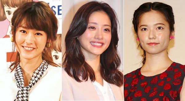 石原さとみ＆桐谷美玲＆島崎遥香「世界で最も美しい顔100人」に選出！