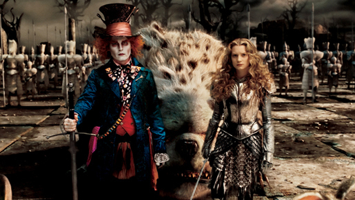 ジョニー・デップがクネクネとダンス！　『アリス』ブルーレイ収録の特別映像が到着