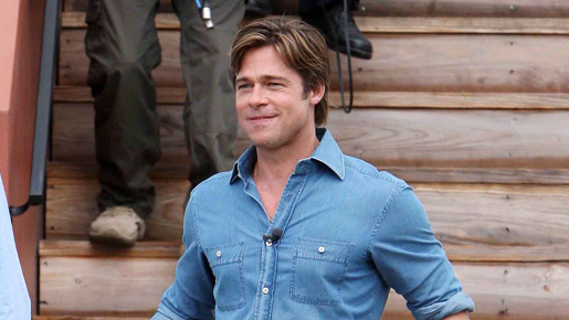 ブラッド・ピット、撮影休みの土曜日に愛娘とお出かけ