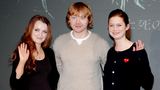 『ハリー・ポッター』ロンら来日　『PART2』のキスシーンにも言及！