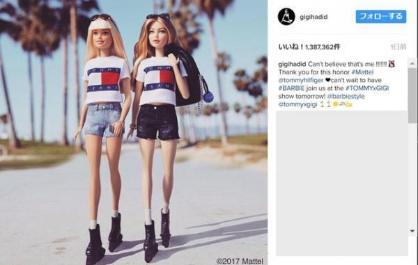 ジジ・ハディッドがバービー人形に