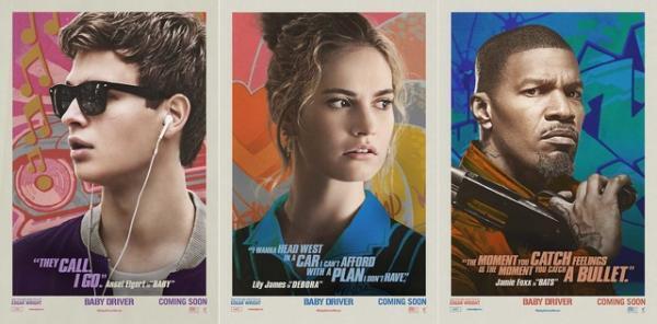 『ベイビー・ドライバー』ハイセンスなデザイン続々！キャラポスター到着