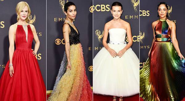 カラフルな輝き放つベストドレッサーたち！第69回エミー賞授賞式