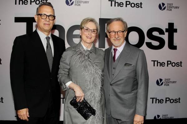 スピルバーグ「世界中に伝わるテーマ」 報道の自由の象徴“ニュージアム”にてワールドプレミア開催！