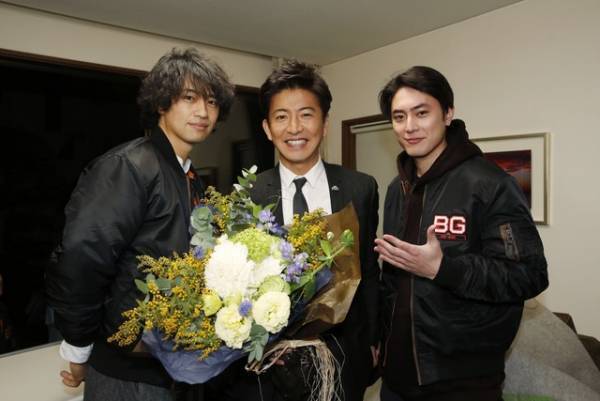 木村拓哉、「BG」クランクアップに「信じられない気持ち」斎藤＆間宮がサプライズ登場！