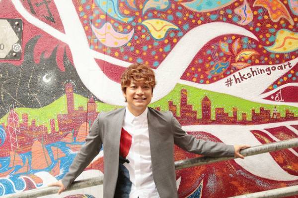 香取慎吾、香港にパブリックアート完成！ 新たなフォトスポットに