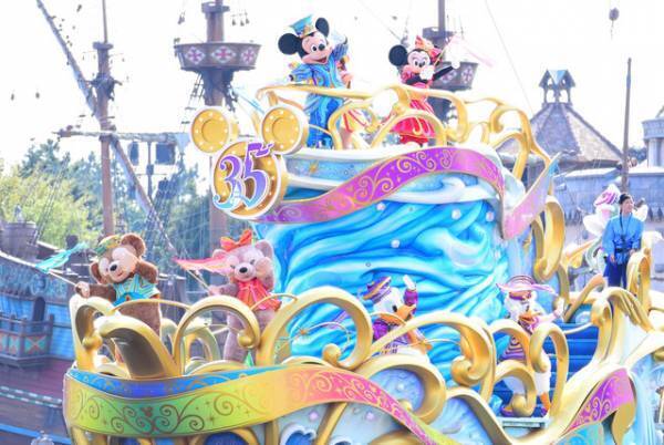 【ディズニー】ダッフィー＆フレンズもお祝い！新水上グリーティングお披露目