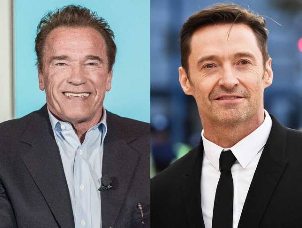 ヒュー・ジャックマンvsシュワちゃん、米独立記念日にジムで筋肉対決