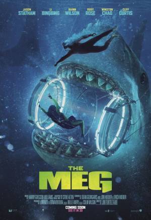 絶体絶命！超巨大ザメに飲み込まれる…『ＭＥＧ ザ・モンスター』US版新ポスター公開