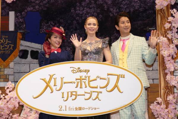 初来日したエミリー・ブラント、メリー・ポピンズとの共通点は「空を飛べること」!?