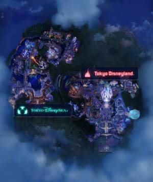 【ディズニー】デジタルガイドマップが煌びやかな夜景に変化！5月末に仕様変更