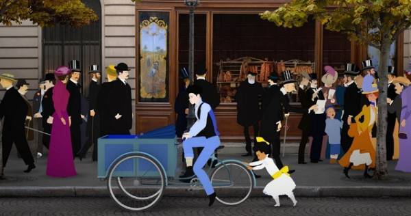 新津ちせ＆斎藤工が歌唱！『ディリリとパリの時間旅行』エンディング映像