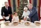 ジョージ王子がクリスマスケーキ作りのお手伝い！英王室4世代の集合写真公開