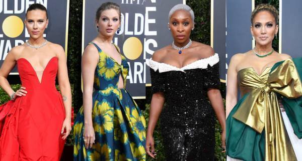 ゴールデン・グローブ賞のセレブの装い 3億円超えジュエリーから“ギフト・ラッピング”ドレスまで