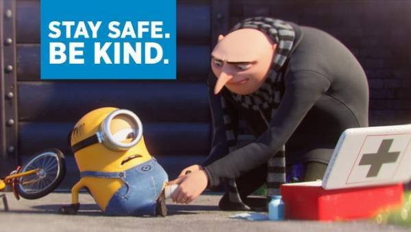 ミニオンとグルーから重要なメッセージ到着　WHO＆国連財団コラボ映像