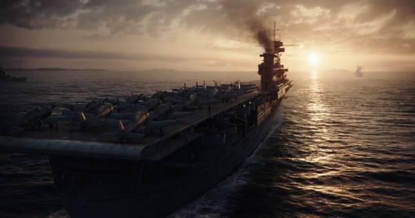 こだわりの空母エンタープライズの全貌…『ミッドウェイ』メイキング映像