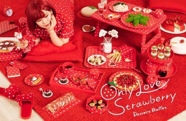 【ディズニー】ヒルトン東京ベイ、苺尽くしのデザートビュッフェ「Only Love Strawberry」を開催