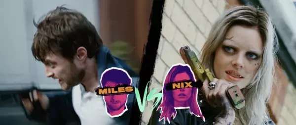 ゲームプログラマーvs殺し屋！ ダニエル・ラドクリフ主演『ガンズ・アキンボ』場面写真