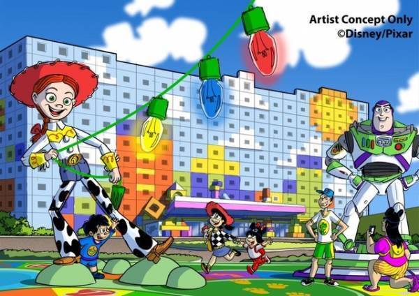 【ディズニー】正式名称が「東京ディズニーリゾート・トイ・ストーリーホテル」に決定！今年度の開業予定