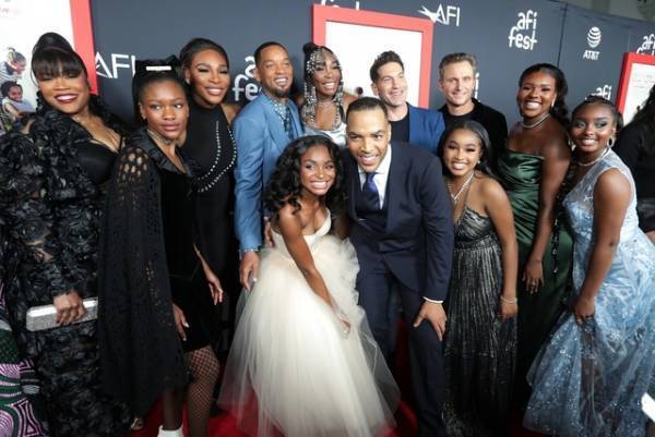 ウィル・スミス主演『ドリームプラン』LAプレミアにウィリアムズ姉妹も登場