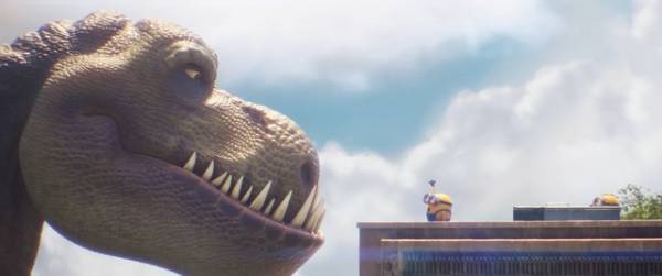 “ミニオンズ”スチュアート＆ボブ、Tレックスと遭遇！ コラボ映像公開