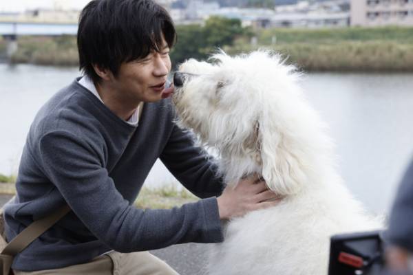 田中圭×俳優犬ベック『ハウ』仲良しオフショット映像公開