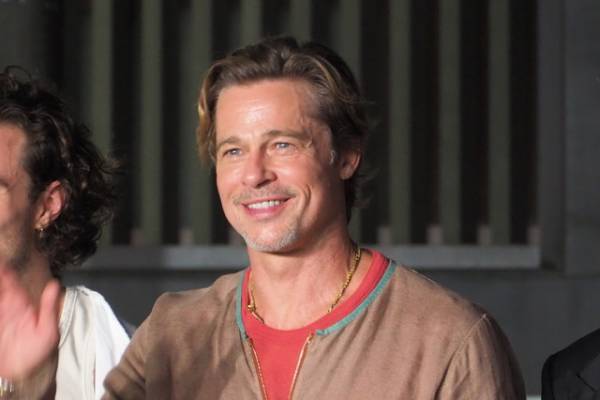 3年ぶり14回目来日のブラッド・ピット、初の厄除けに魅せられる「涙目になってしまった！」