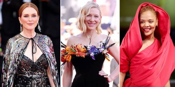 第79回ヴェネチア国際映画祭が開幕 ジュリアン・ムーア、テッサ・トンプソンらがゴージャスドレスを披露