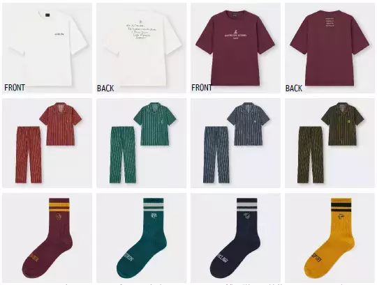 GU×ハリポタコレクション登場　寮紋章やハニーデュークスのお菓子がモチーフ