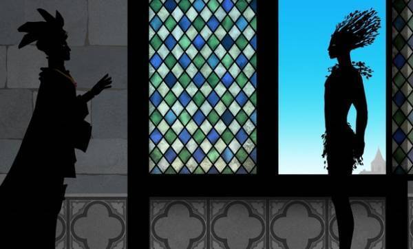 フレスコ画、シルエット…鮮やかな色彩と独特の表現とらえる『古の王子と3つの花』場面写真