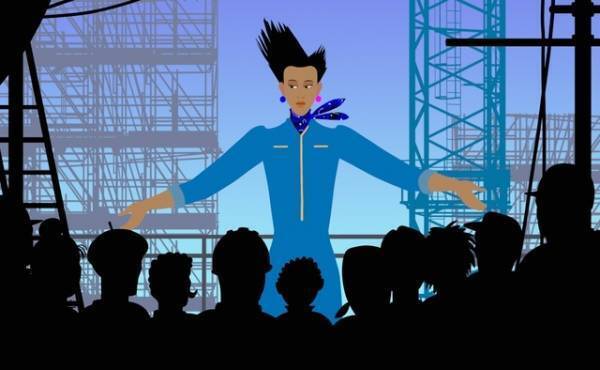 フレスコ画、シルエット…鮮やかな色彩と独特の表現とらえる『古の王子と3つの花』場面写真