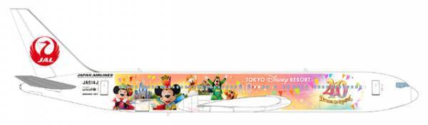【ディズニー】TDR40周年記念の特別塗装機が登場！「JAL Colorful Dreams Express」6月9日より国内線に就航