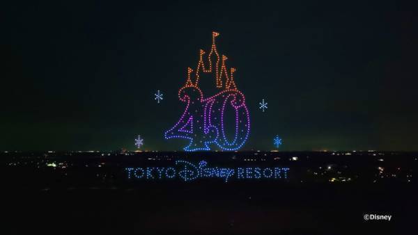 【ディズニー】東京ディズニーリゾート40周年スペシャルドローンショー開催決定！ティザー動画も公開に