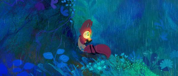 絵画のような色彩で描く、異なる世界の2人の冒険『ペルリンプスと秘密の森』特報＆ティザーポスター