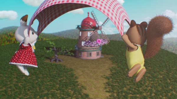 赤い屋根の大きなお家が登場！『劇場版 シルバニアファミリー』場面写真