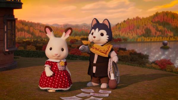 赤い屋根の大きなお家が登場！『劇場版 シルバニアファミリー』場面写真