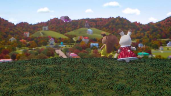 赤い屋根の大きなお家が登場！『劇場版 シルバニアファミリー』場面写真