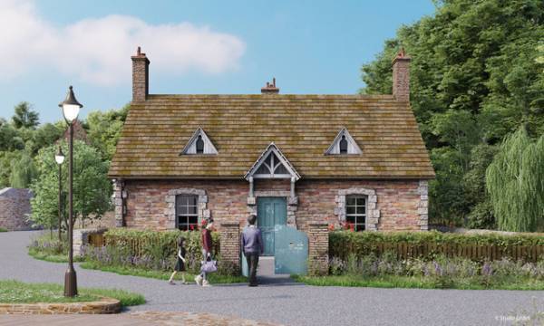 3月開園“魔女の谷”「ジブリパーク」新ポスター公開　メリーゴーランド＆フライングマシン登場