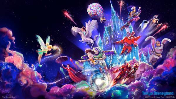 【ディズニー】東京ディズニーランドで新しい夜のキャッスルプロジェクションがスタート！ マーベル映画のキャラクターも初登場