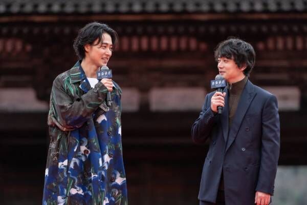 山崎賢人「とても面白かった」感想明かす　染谷将太＆奈緒と『陰陽師0』仁和寺イベントに登壇