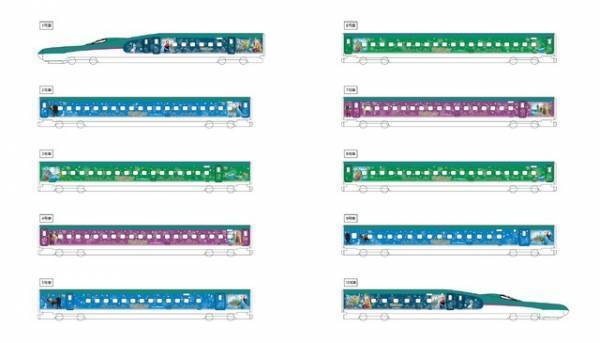 【ディズニー】新幹線がファンタジースプリングスの特別デザインに！特別車両「Magical Journey Shinkansen」10月10日より運行