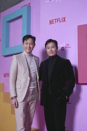 イム・シワン「応援してください」日本語でコメントも　「イカゲーム2」ソウルプレミア