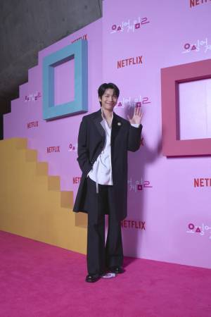 イム・シワン「応援してください」日本語でコメントも　「イカゲーム2」ソウルプレミア